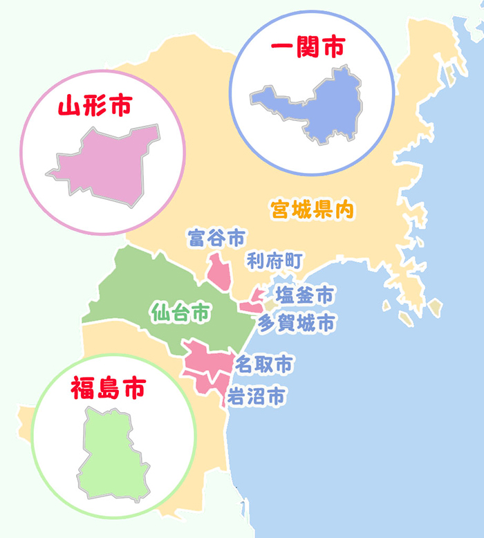 仙台市　地図